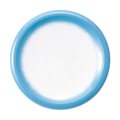 15 cm New Rotation Sushi Plate A Heat Resistant ABS. Light Blue Pearl Ombre Coating Ta