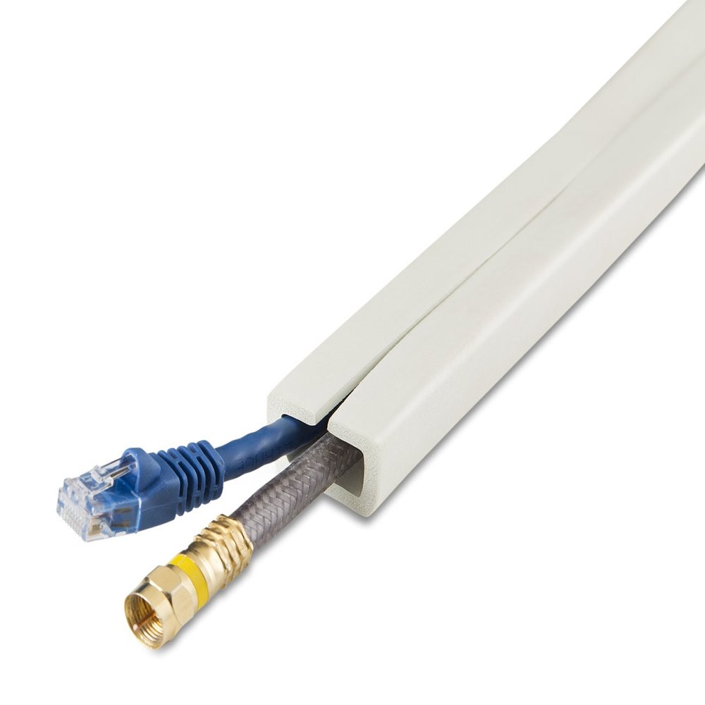 UT Wire 10 Feet Cord Channel, White (UTW-CC1001-WH)