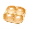 Yamako POOL 32061 Wood Plate, 4 Compartments view 1