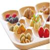 Yamako POOL 32061 Wood Plate, 4 Compartments view 3