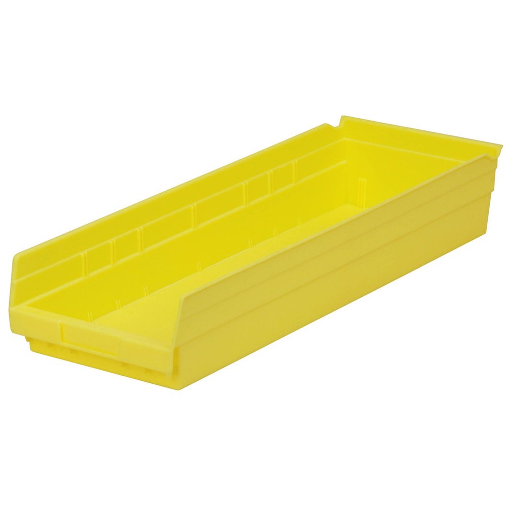 11-1/8"W x 4"H x 17-7/8"L Red Akro-Mils (R) Shelf Bin