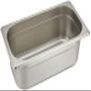 Endoshoji TKG AHTA020 Stainless Steel Hotel Pan, 1/3 Size, 12.8 x 6.9 x Height 3.9 inches (325 x 176 x 100 mm), Uses 18-8 Stainless Steel with Excellent Durability and Corrosion Resistance, Convenient view 1