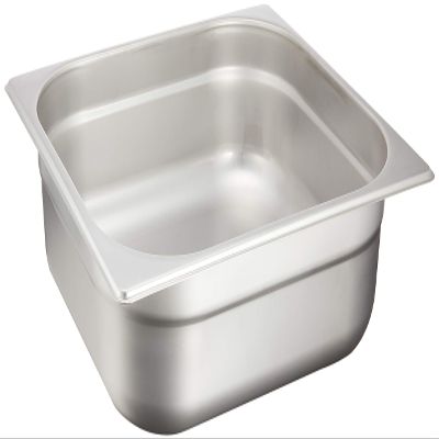 Endoshoji TKG AHTA010 Stainless Steel Hotel Pan, 3/2 Size, 14.0 x 12.8 x Height 3.9 inches (354 x 325 x 100 mm), Uses 18-8 Stainless Steel, Excellent Durability and Corrosion Resistance, Convenient