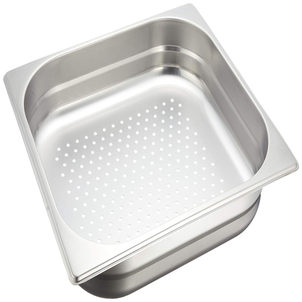 TKG Corporation AHTA108 Don Nam Hole Hotel Pan, 0.8 inches (2/3 mm), Depth 2.6 inches (65 mm), 18-8 Stainless Steel