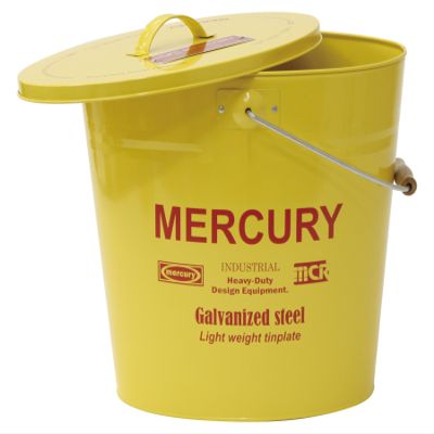 Keystone Mercury Tin Bucket with Oval Lid Yellow MEBUBOYE [Authorized Dealer]