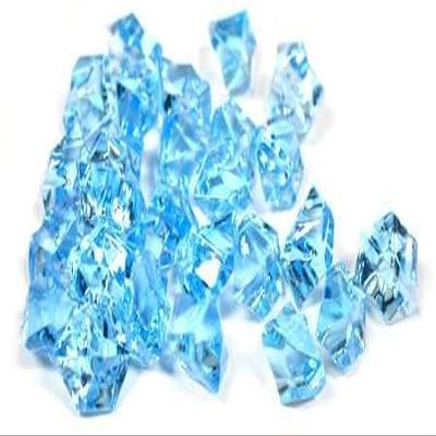 2 Pounds of Blue Acrylic Ice Rock Vase Gems or Table Scatters