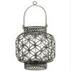 10.75"Hx7.8" Metal Filigree Candleholder Brown (pack of 2) view 1