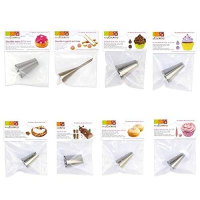 Kit 8 pastry nozzles
