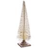 25" Glittered Bottlebrush Pine Tree White Glittered(Pack of 2) view 1