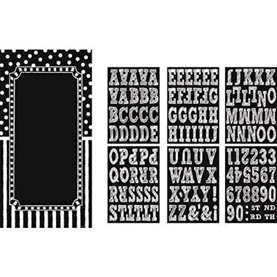 Amscan Decorating Kit Party Dcor, 65" x 33 1/2", Black/White