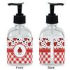 YouCustomizeIt Personalized Ladybugs & Gingham Glass Soap & Lotion Bottle - Single Bottle view 2