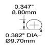 Blue Sea - 7052-BSS Circuit Breaker Push Button QC 5A (1EA) view 3