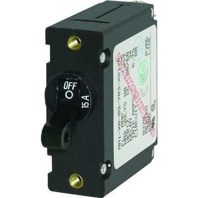 Blue Sea - 7208-BSS Circuit Breaker AA1Toggle 15A Blk (10EA)