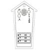 KOOKOO AnimalHouse Yellow, Small Cuckoo Clock with 5 Farm Animals Sounds (Natural Field Recordings) view 3