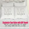 303T Set of 2 King Gay Couples Personalized Pillow Cases, Mr & Mr Pillowcases, Wedding Gift, Anniversary, Romantic Gift Idea view 1