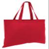 (12 Pack) 1 Dozen Cheap Budget Promotional Large Tote Bags (Red) view 1