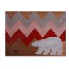 Trademark Fine Art Polar Bear Red by Nicole Dietz Hanging Art Piece, 18"x24" view 1