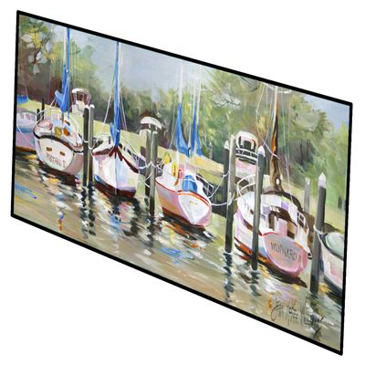 Caroline's Treasures JMK1326HRM2858 Sailboats Winward Indoor/Outdoor Runner Mat 28x58,