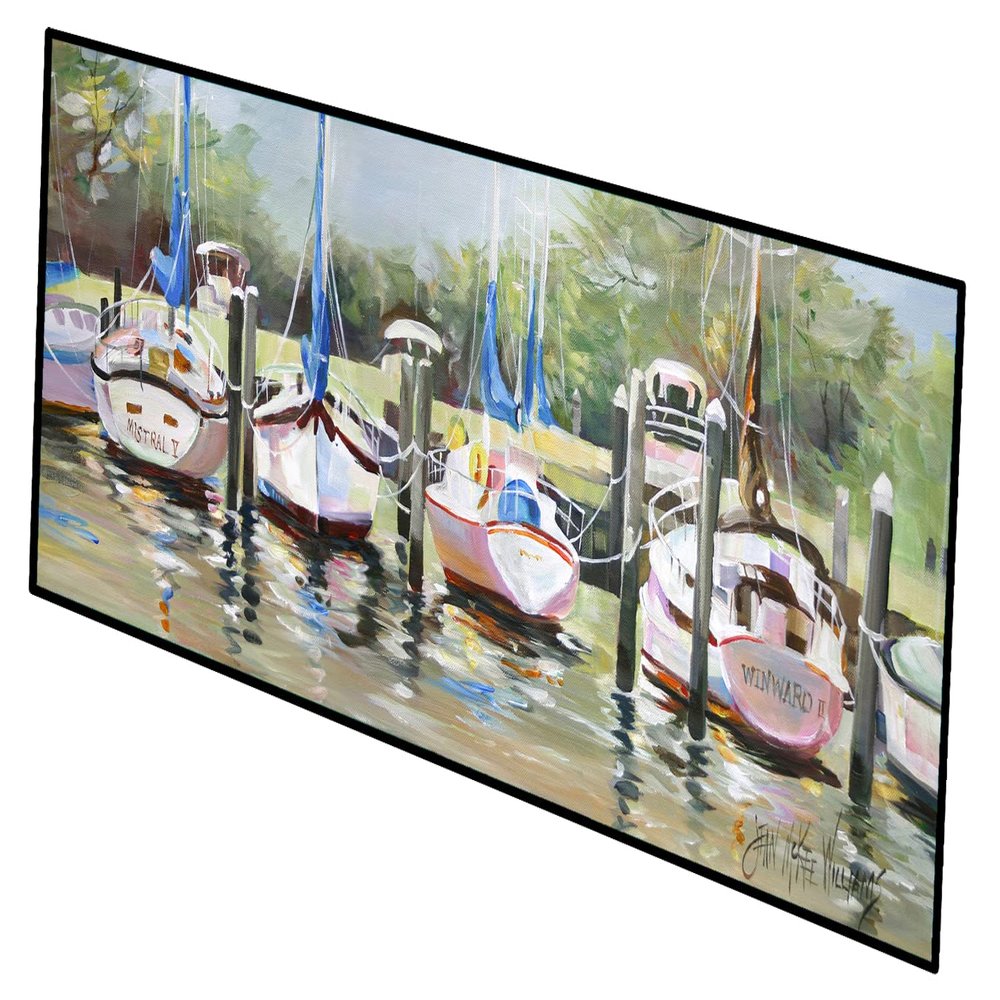 Caroline's Treasures JMK1326HRM2858 Sailboats Winward Indoor/Outdoor Runner Mat 28x58,