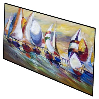 Caroline's Treasures JMK1313HRM2858 Sailboats Dauphin Island Race Indoor/Outdoor Runner Mat 28x58,