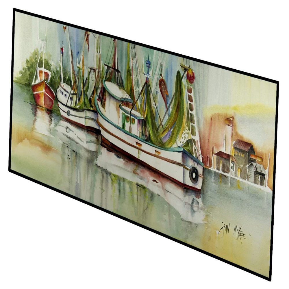 Caroline's Treasures JMK1321HRM2858 Shrimp Boats Ocean Springs Shrimper Indoor/Outdoor Runner Mat 28x58,