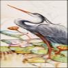 Caroline's Treasures JMK1345VRM5828 Blue Heron Long Indoor/Outdoor Runner Mat 58x28, view 1