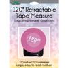Sullivans Retractable Tape Measure 120" - Pink view 2
