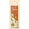 Worth Imports Wooden Hanging Snowman Scene, 18", Let it Snow view 1