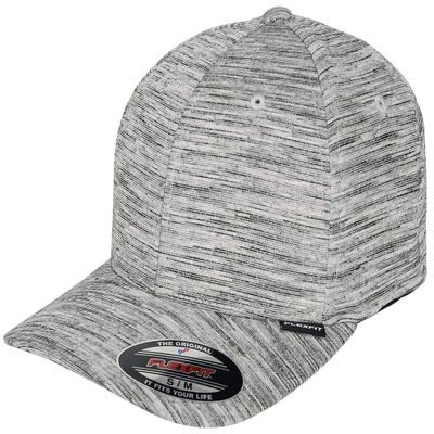 Flexfit Unisex's Stripes Melange Black/h.Grey S/M Yupoong Headwear
