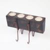 4 hole Sugarmold Complete Candleholder Set-Black view 1