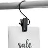 NAHANCO 610BBH Hang All Black Plastic Clip with Black Metal Hook, 4 1/2" (Pack of 100) view 4