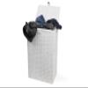 ARPAN Medium Resin Laundry Clothes Lid Storage Basket with Removable Lining, White view 4