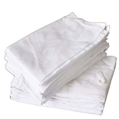 100 White New Home Elegance Brand Wedding Dinner Cateriing Napkins 20x20 Poly
