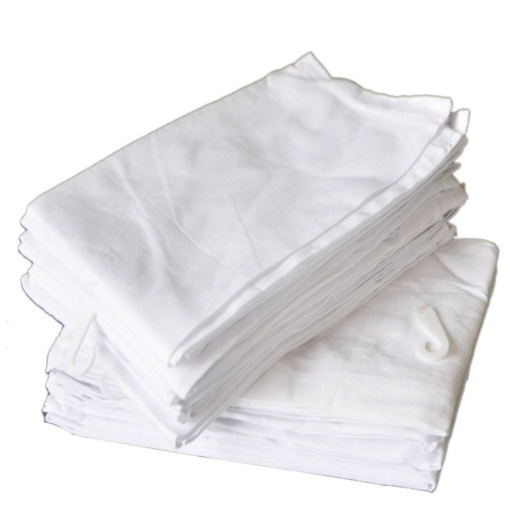 100 White New Home Elegance Brand Wedding Dinner Cateriing Napkins 20x20 Poly