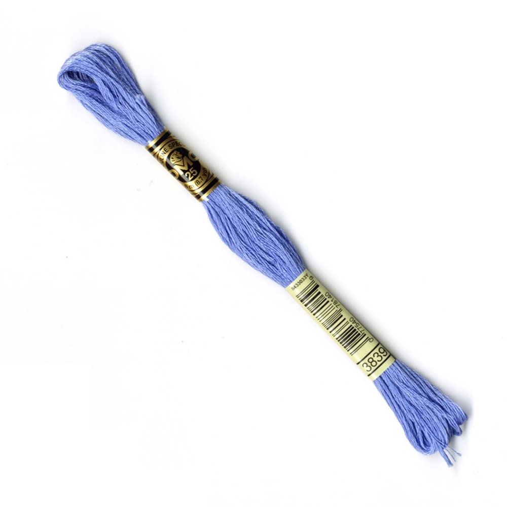 DMC 117MC-3839 Embroidery Floss, Cotton, 3839 Blue, 8 Metres