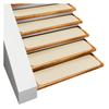House, Home and More Set of 12 Skid-Resistant Carpet Stair Treads - Ivory Cream - 9 Inches X 36 Inches view 1