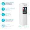 Avalon Top Loading Water Cooler Dispenser - Hot & Cold Water, Child Safety Lock, Innovative Slim Design, Holds 3 or 5 Gallon Bottles - UL Listed view 4