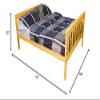 Furniture Barn USA- Full Size- Mission Syle Bed- Painted, Stained or Unfinished Pine, Honey Stain view 2