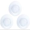 Aderia F-62607 Glass Plate, Clear, Maximum 11.0 x 0.8 inches (28 x 2.1 cm), Plate, Plaid Pattern, Set of 3, Made in Japan view 1