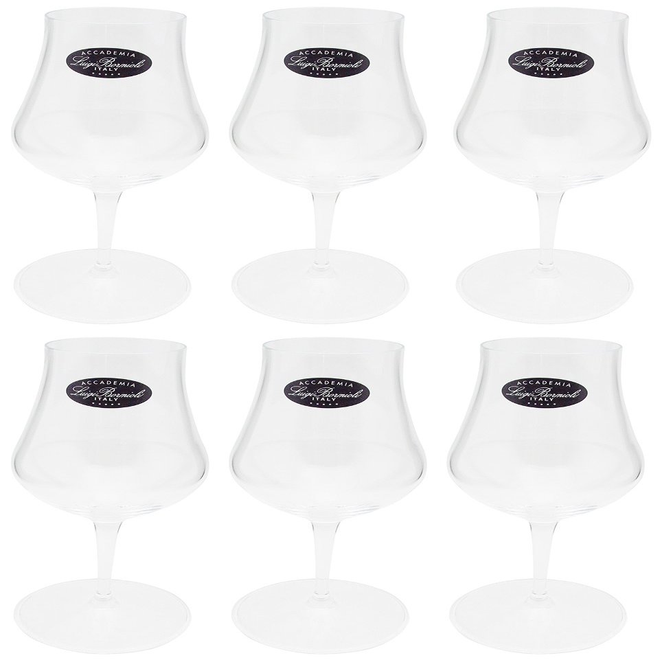 Aderia Brandy Glass Clear 6.0 fl oz (170 ml), Luigi Bormiori Snifter 170 C372 Set of 6, Crystal Glass J-6467