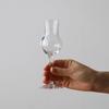 Aderia J-6466 Brandy Glass, Clear, 2.7 fl oz (80 ml), Luigi Bormioli Grappa 80 C425, Set of 6, Crystal Glass, Made in Italy view 2