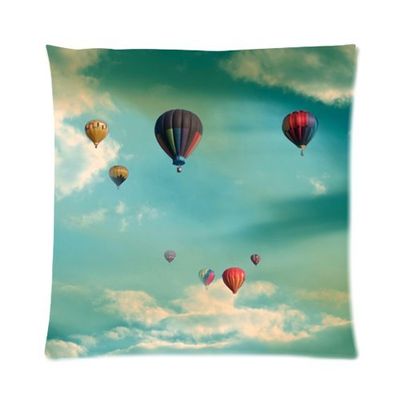 Balloon Square Zippered Pillowcase 16" x 16" (Twin Sides)
