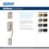 Schlage F60 ADD 622 GEO Addison Front Entry Handleset with Georgian Knob, Deadbolt Keyed 1 Side, Matte Black view 4