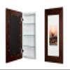 Fox Hollow Furnishings 14x24 Concealed Picture Frame Medicine Cabinet Without Mirror for Bathroom, Recessed in The Wall, Made in North America, Real Wood, NO MDF, Adjustable Shelves, Hidden, Espresso view 1