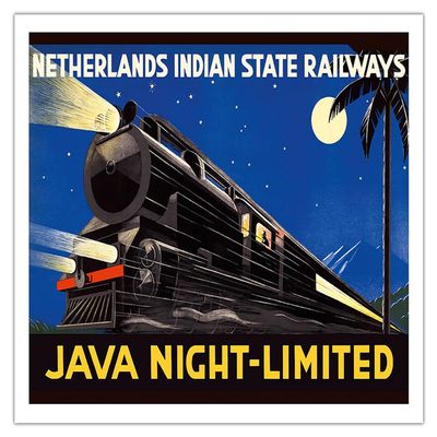 Java Dutch East Indies - Java Night-Limited Matte Art Print