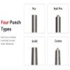 TEKTON Punch Set with Walnut Block (18-Piece) | 66564 | Made in USA view 2