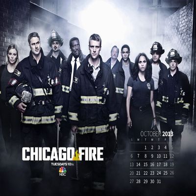 Chicago Fire 18x14 inch Plastic Poster - Waterproof - Anti-Fade - Can Use On Outdoor/Garden/Bathroom - 1PP2A6B