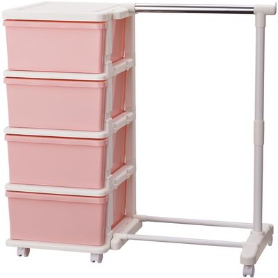 JEJ SEEDS Hanger Rack & 4-Tier Chest