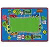 Flagship Carpets Friendly Street Educational Rug for Kids Playroom, Nursery Room Mat, Home Learning Area, and Classroom Carpet, 4' x 6', Multicolor view 1