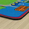 Flagship Carpets Friendly Street Educational Rug for Kids Playroom, Nursery Room Mat, Home Learning Area, and Classroom Carpet, 4' x 6', Multicolor view 3